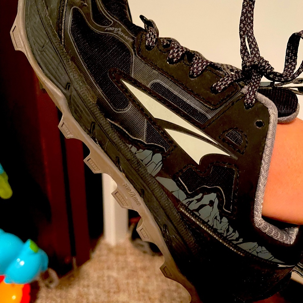 Altra trail running shoes.
